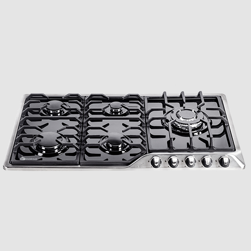 اجاق گاز استیل شیشه درسا مدل راک DG2300-5R