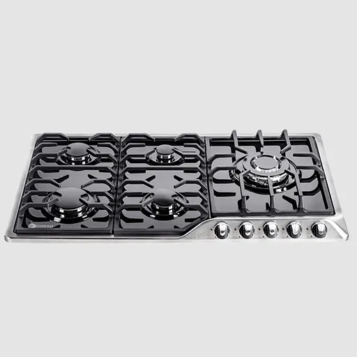 اجاق گاز استیل شیشه درسا مدل راک DG2300-5R