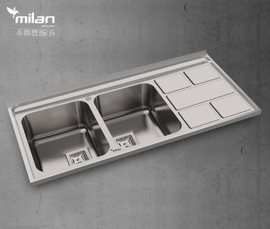 سینک 5011 روکار استیل میلان