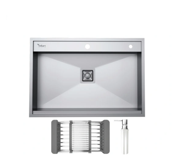 سینک 4075S02 توکار استیل میلان
