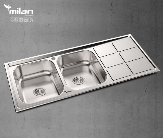سینک 1018 توکار استیل میلان