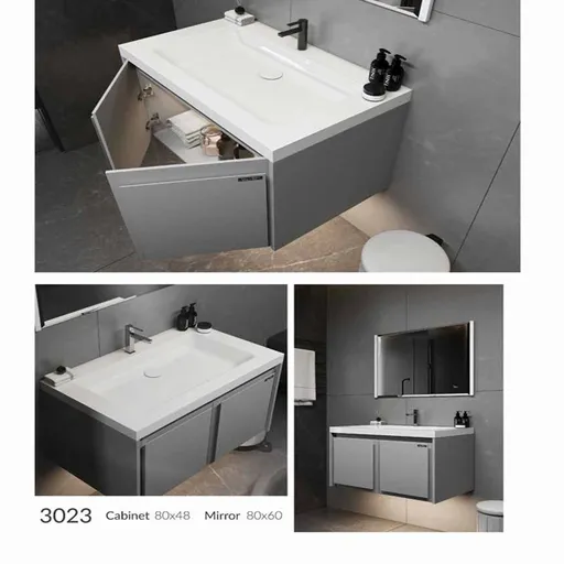 ست کابینت روشویی دیواری برند ویتا مدل 3023