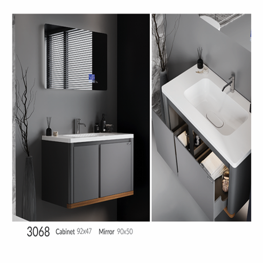 ست کابینت روشویی دیواری برند ویتا مدل 3068